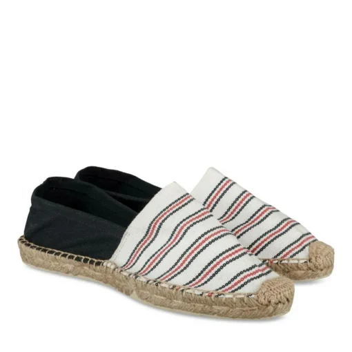 Espadrilles ROUGE Homme Motif Uni A Enfiler