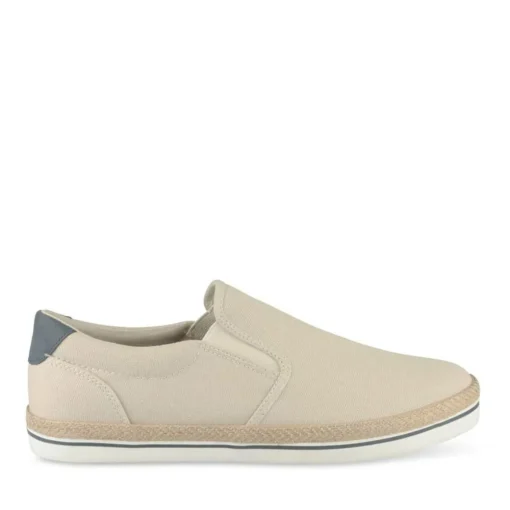 Espadrilles TAUPE Homme Motif Uni A Enfiler