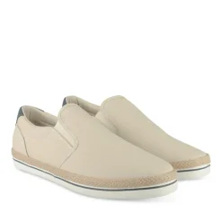 Espadrilles TAUPE Homme Motif Uni A Enfiler