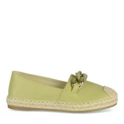 Espadrilles VERT Femme Motif Chaîne A Enfiler