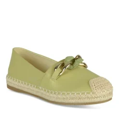 Espadrilles VERT Femme Motif Chaîne A Enfiler