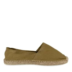 Espadrilles VERT Homme Motif Uni A Enfiler