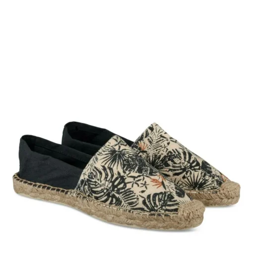 Espadrilles VERT Homme Motif Uni A Enfiler