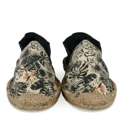 Espadrilles VERT Homme Motif Uni A Enfiler