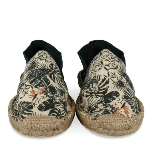 Espadrilles VERT Homme Motif Uni A Enfiler