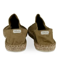 Espadrilles VERT Homme Motif Uni A Enfiler
