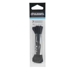 Lacets Cordonnet 120 Cm Noirs CHAUSSEA