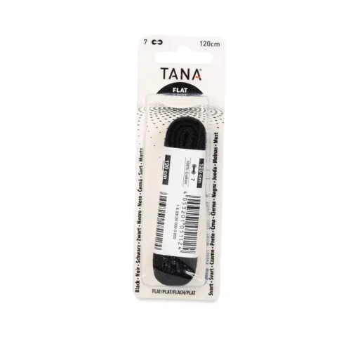 Lacets Plats 120 Cm Noirs TANA