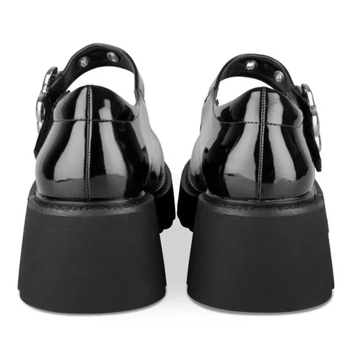 Mocassins Babies NOIR Femme Motif Fleuri Scratch