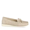 Mocassins BEIGE Femme Motif Uni A Enfiler