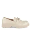 Mocassins BEIGE Femme Motif Uni A Enfiler