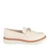 Mocassins BEIGE Femme Motif Chaîne A Enfiler