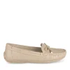 Mocassins BEIGE Femme Motif Uni A Enfiler