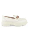 Mocassins BEIGE Femme Motif Uni A Enfiler