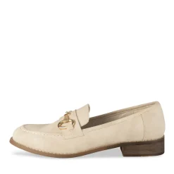 Mocassins BEIGE Femme Motif Uni A Enfiler
