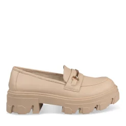 Mocassins BEIGE Femme Motif Uni
