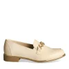Mocassins BEIGE Femme Motif Chaîne A Enfiler