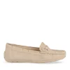 Mocassins BEIGE Femme Motif Chaîne A Enfiler