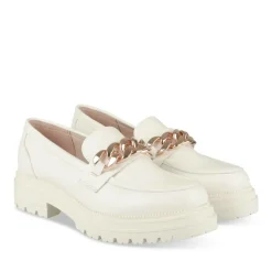 Mocassins BEIGE Femme Motif Uni A Enfiler