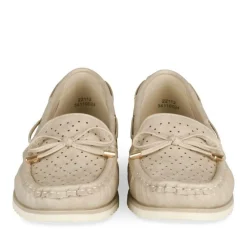 Mocassins BEIGE Femme Motif Uni A Enfiler