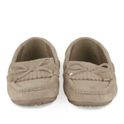 Mocassins BEIGE Femme Motif Uni A Enfiler