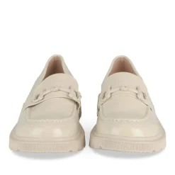 Mocassins BEIGE Femme Motif Uni A Enfiler