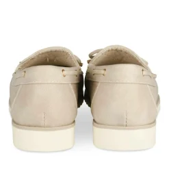 Mocassins BEIGE Femme Motif Uni A Enfiler