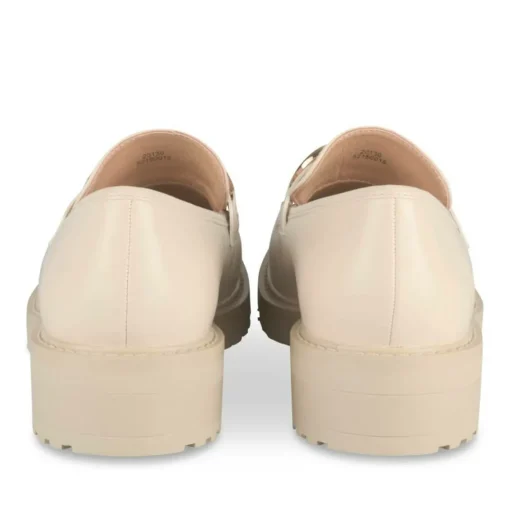 Mocassins BEIGE Femme Motif Uni A Enfiler