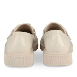 Mocassins BEIGE Femme Motif Uni A Enfiler