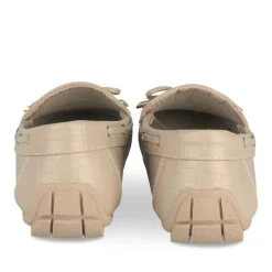 Mocassins BEIGE Femme Motif Uni A Enfiler