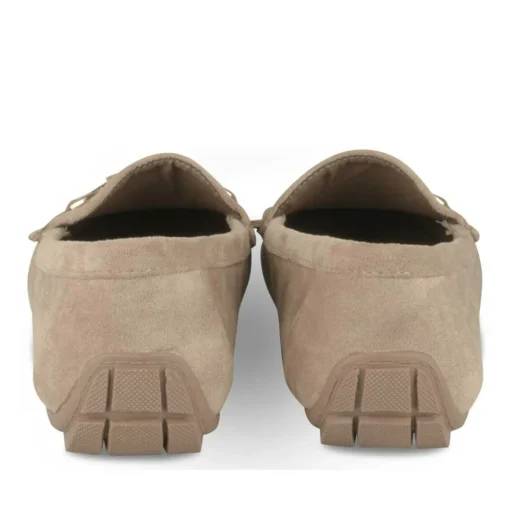 Mocassins BEIGE Femme Motif Chaîne A Enfiler