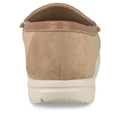 Mocassins BEIGE Femme Motif Uni A Enfiler