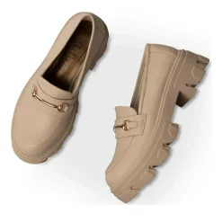 Mocassins BEIGE Femme Motif Uni
