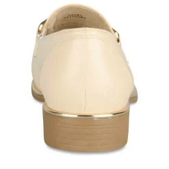 Mocassins BEIGE Femme Motif Chaîne A Enfiler