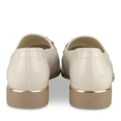 Mocassins BEIGE Femme Motif Uni A Enfiler