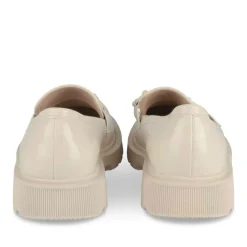 Mocassins BEIGE Femme Motif Uni A Enfiler