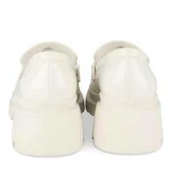 Mocassins BEIGE Femme Motif Chaîne A Enfiler