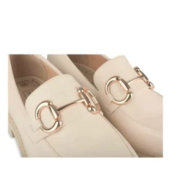 Mocassins BEIGE Femme Motif Uni A Enfiler
