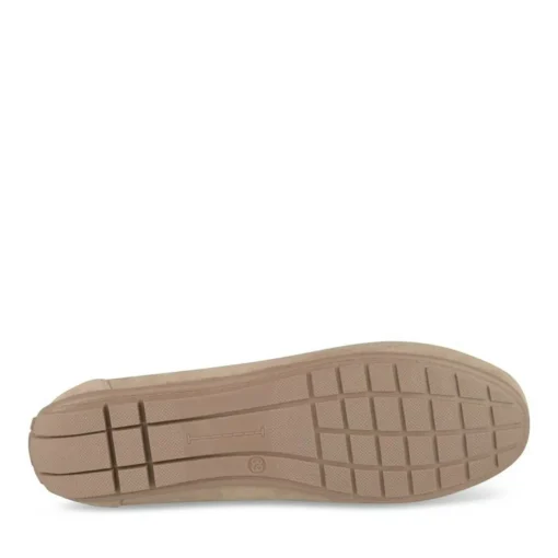 Mocassins BEIGE Femme Motif Chaîne A Enfiler