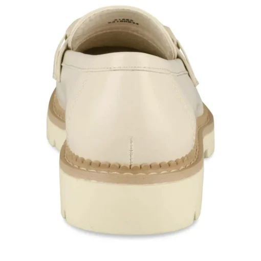 Mocassins BEIGE Femme Motif Chaîne A Enfiler