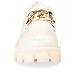 Mocassins BEIGE Femme Motif Vernis A Enfiler