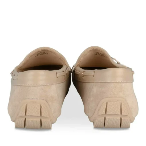 Mocassins BEIGE Femme Motif Chaîne A Enfiler