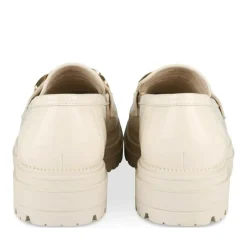 Mocassins BEIGE Femme Motif Chaîne A Enfiler