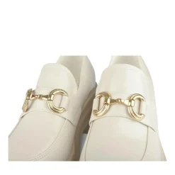 Mocassins BEIGE Femme Motif Chaîne A Enfiler