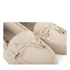 Mocassins BEIGE Femme Motif Uni A Enfiler