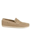 Mocassins BEIGE Homme CUIR Motif Uni A Enfiler