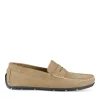 Mocassins BEIGE Homme CUIR Motif Uni A Enfiler