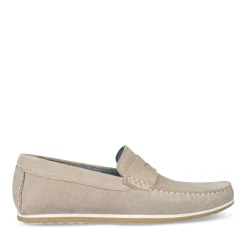 Mocassins BEIGE Homme CUIR A Enfiler