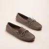 Mocassins BEIGE Homme CUIR Motif Uni A Enfiler