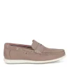 Mocassins BEIGE Homme CUIR Motif Uni A Enfiler